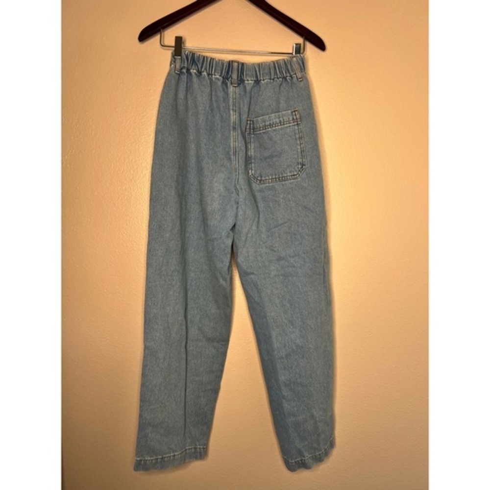 BDG Urban Outfitters Drew Light Baggy Pleated High Waisted Jeans Women's L32 - Picture 3 of 5